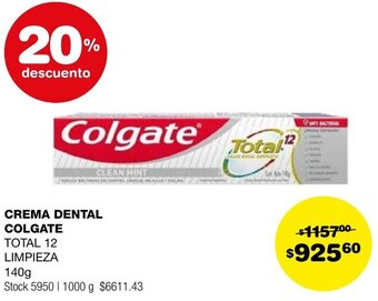 Atomo Conviene CREMA DENTAL COLGATE 140g oferta