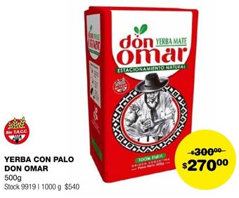 Atomo Conviene YERBA CON PALO DON OMAR 500g oferta