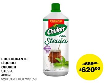Atomo Conviene EDULCORANTE LÍQUIDO CHUKER 400ml oferta
