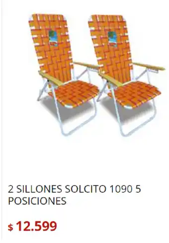 2 Sillones Solcito 1090 5 Posiciones