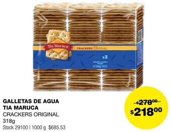 Atomo Conviene GALLETAS DE AGUA TIA MARUCA CRACKERS ORIGINAL 318g oferta