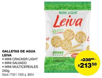 Atomo Conviene GALLETAS DE AGUA LEIVA 250g oferta
