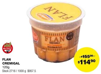 Atomo Conviene FLAN CREMIGAL 120g oferta