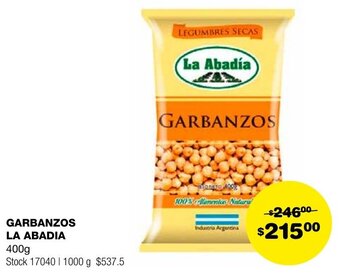 Atomo Conviene GARBANZOS La Abadía 400g oferta