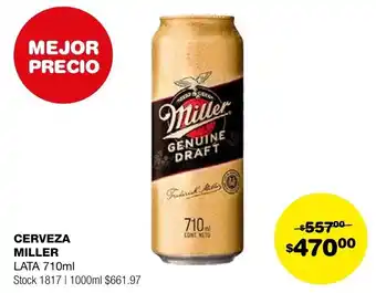 Atomo Conviene CERVEZA MILLER LATA 710ml oferta