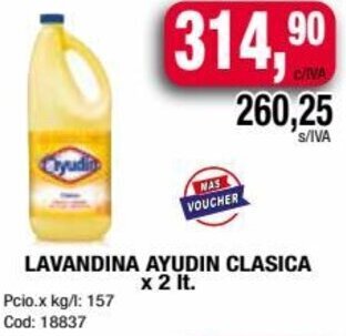 Maxiconsumo LAVANDINA AYUDIN CLASICA x 2 lt. oferta