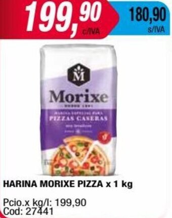 Maxiconsumo HARINA MORIXE PIZZA x 1 kg oferta