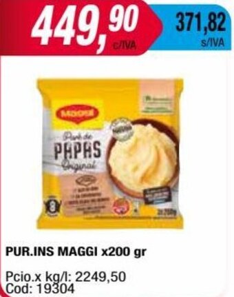 Maxiconsumo PUR.INS MAGGI x200 gr oferta