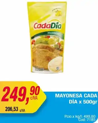 Maxiconsumo MAYONESA CADA DÍA x 500gr oferta