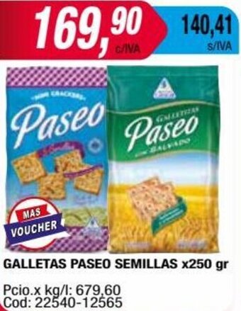 Maxiconsumo GALLETAS PASEO SEMILLAS x250 gr oferta