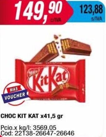 Maxiconsumo CHOC KIT KAT x41,5 gr oferta