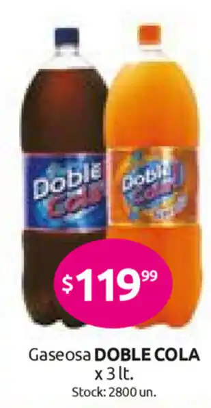 Cordiez Doble Cola Gaseosa x 3 lt. oferta