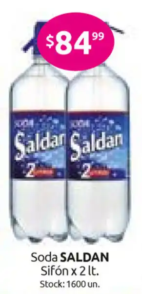 Cordiez Saldan Soda Sifón x 2 lt. oferta