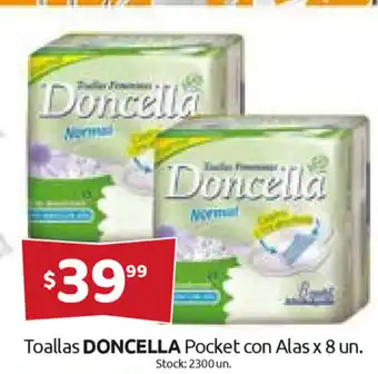 Cordiez Doncella Toallas Pocket con Alas x 8 un. oferta