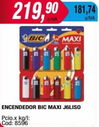 Maxiconsumo ENCENDEDOR BIC MAXI J6LISO oferta