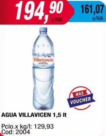 Maxiconsumo AGUA VILLAVICEN 1,5 It oferta