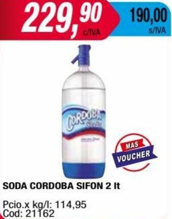 Maxiconsumo SODA CORDOBA SIFON 2 It oferta