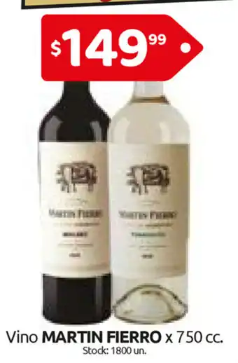 Cordiez Martin Fierro Vino x 750 cc oferta