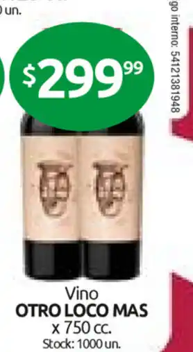 Cordiez Otro Loco Mas Vino x 750 cc oferta