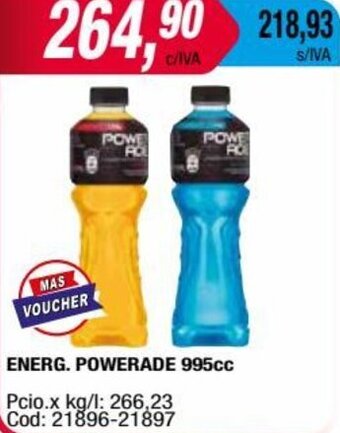 Maxiconsumo ENERG. POWERADE 995cc oferta