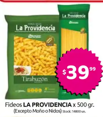 Cordiez La Providencia Fideos x 500 gr. oferta