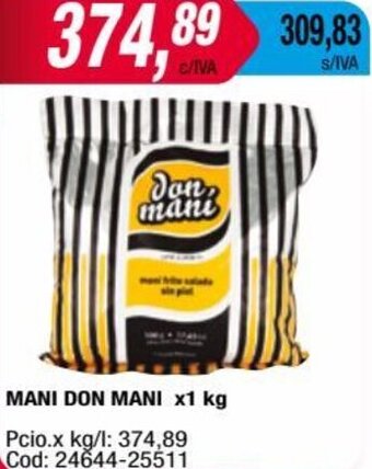Maxiconsumo MANI DON MANI x1 kg oferta