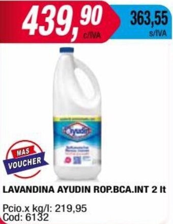 Maxiconsumo LAVANDINA AYUDIN ROP.BCA.INT 2 It oferta