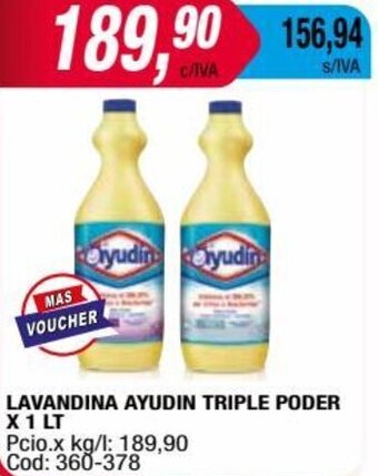 Maxiconsumo LAVANDINA AYUDIN TRIPLE PODER X 1 LT oferta