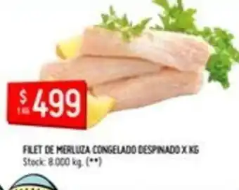 Changomas Filet De Merluza Congelado Despinado x kg oferta