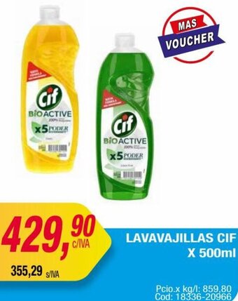 Maxiconsumo LAVAVAJILLAS CIF X 500ml oferta