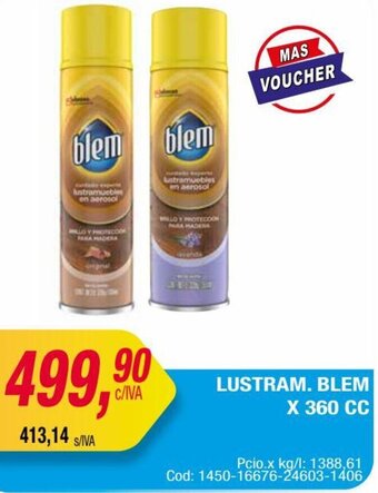 Maxiconsumo LUSTRAM. BLEM X 360 CC oferta