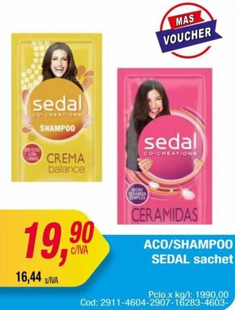 Maxiconsumo ACO/SHAMPOO SEDAL sachet oferta