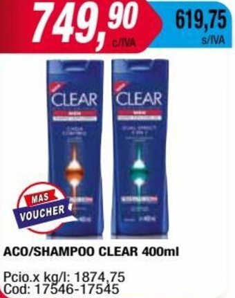 Maxiconsumo ACO/SHAMPOO CLEAR 400ml oferta