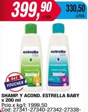 Maxiconsumo SHAMP. Y ACOND. ESTRELLA BABY x 200 ml oferta
