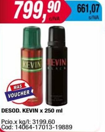 Maxiconsumo DESOD. KEVIN x 250 ml oferta