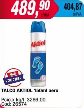 Maxiconsumo TALCO AKTIOL 150ml aero oferta