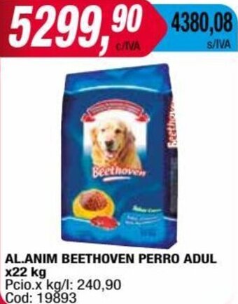 Maxiconsumo AL.ANIM BEETHOVEN PERRO ADUL x22 kg oferta