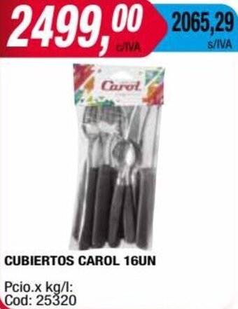 Maxiconsumo CUBIERTOS CAROL 16UN oferta