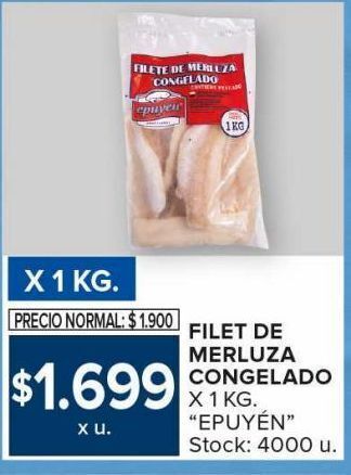 Carrefour Maxi Filet de merluza congelado epuyen x 1kg oferta