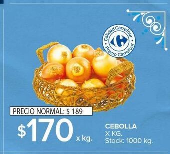 Carrefour Maxi Cebolla x kg oferta