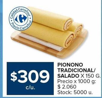Carrefour Maxi Pionono tradicional/salado x 150g oferta