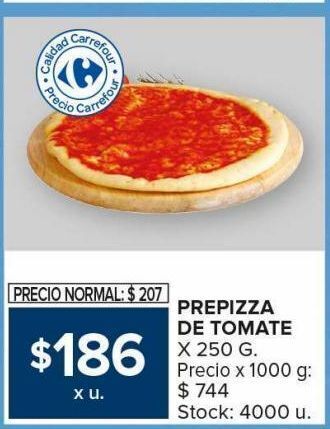 Carrefour Maxi Prepizza de tomate x 250g oferta