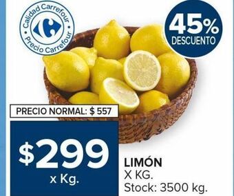 Carrefour Maxi Limón x kg oferta