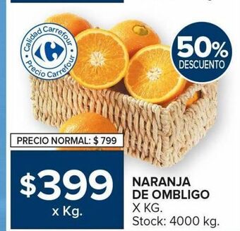 Carrefour Maxi Naranja de ombligo x kg oferta