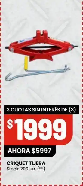 Changomas Criquet tijera oferta