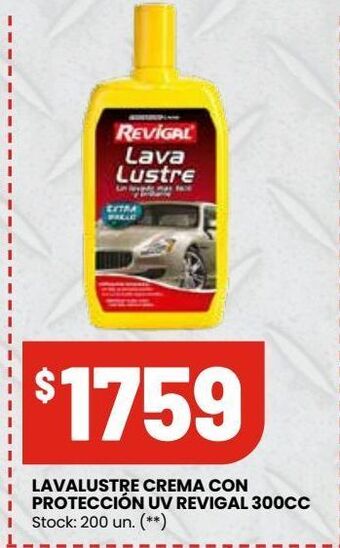 Changomas Lavalustre crema con protección uv revigal 300cc oferta