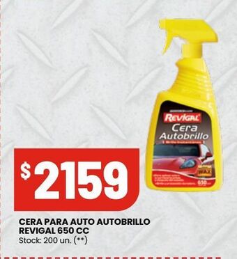 Changomas Cera para auto autobrillo revigal 650cc oferta