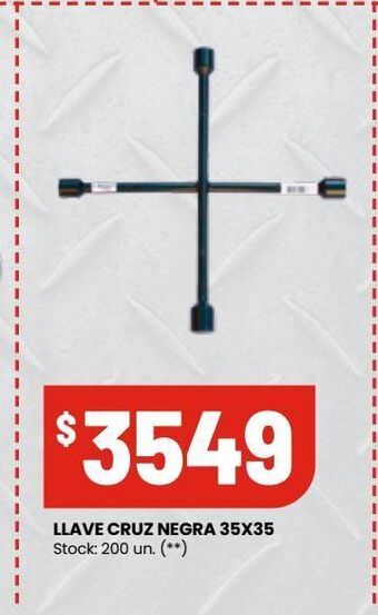 Changomas Llave cruz negra 35x35 oferta