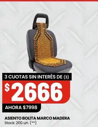 Changomas Asiento bolita marco madera oferta