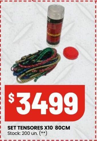 Changomas Set tensores x10 80cm oferta